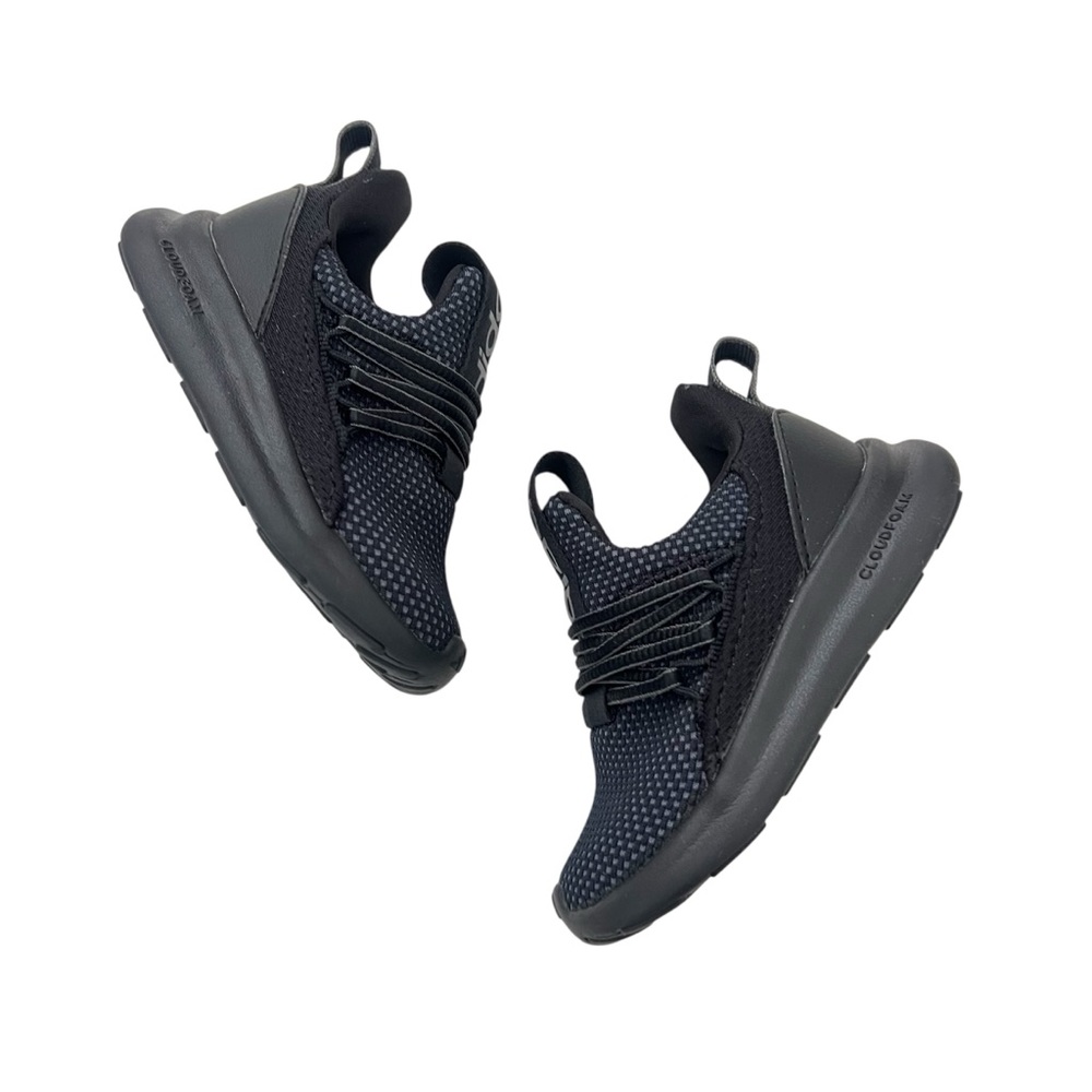Adidas Toddler Boys Cloudfoam Black Athletic Sneakers Lightweight Size 6K